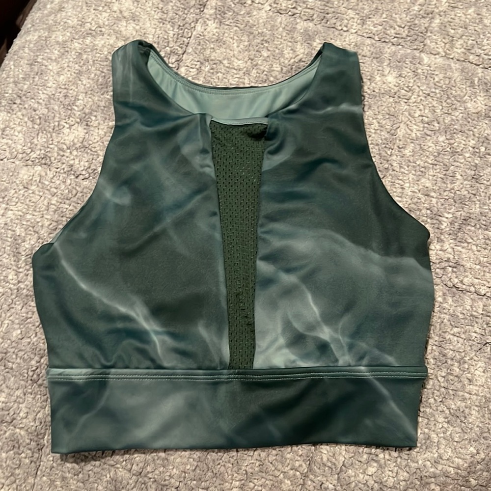 BuffBunny worn once green sports bra, size small!